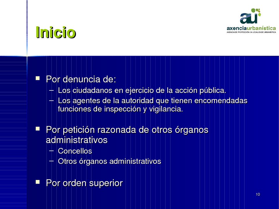 Presentación Isabel García Eiroa. Subdirectora da Axencia de Protección da Legalidade Urbanística 
